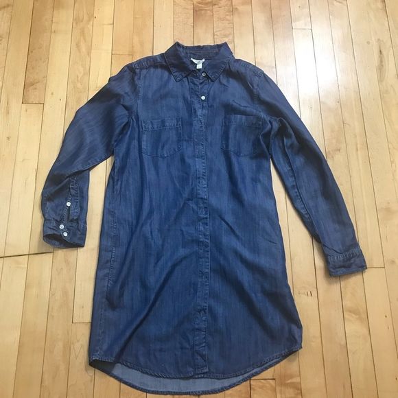 Soft Joie Eguine Chambray Shirt Dress XS - Picture 2 of 7